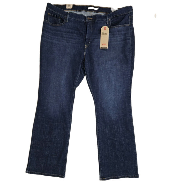 Levi's 315 Shaping Bootcut Jeans Women's Size 24 Dark Wash Tummy Slimming - Picture 1 of 9